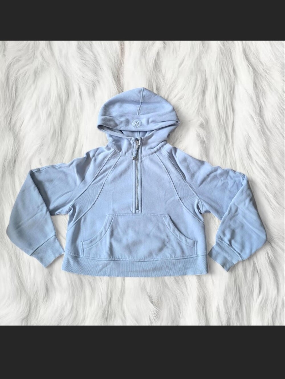 Lululemon Light Blue Oversized Half-Zip Scuba Size XS/Small
